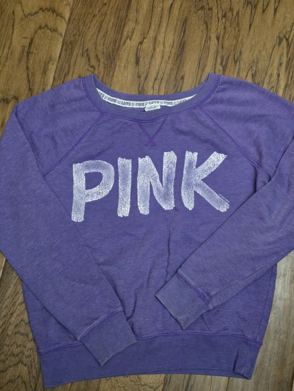 PINK Victoria's Secret Purple Crewneck Sweatshirt